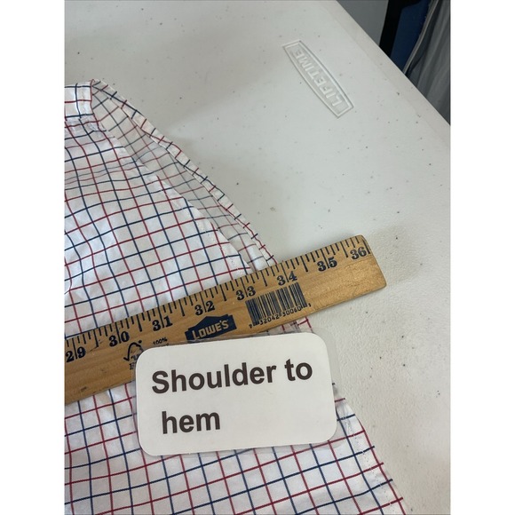 Miller Ranch Red/White Check Western Wear Button Front Long Shirt Cowboy XXL - Picture 7 of 8